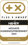 Plus X Award 2024 für höchste Kundenzufriedenheit im Bereich Insektenschutz, verliehen von Neher.
